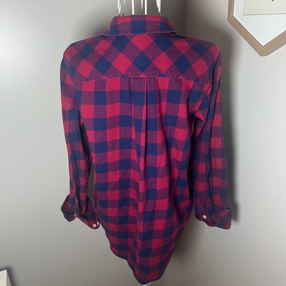 Vineyard Vines Relaxed Fit Flannel Shirt Cotton Plaid Checkered Fall Button Up 6 - Picture 3 of 4